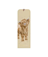 Wrendale Designs Highland Cow Bookmark with Gold Foil Accent - $55.29 MXN
