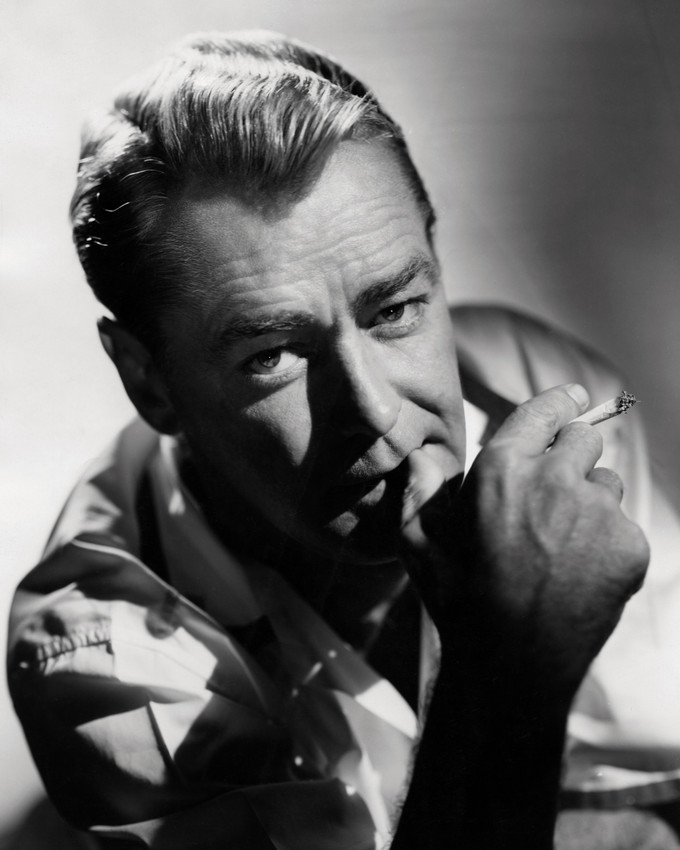 Primary image for Alan Ladd 16x20 Poster moody study with cigarette