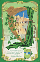San Patrizio Giorno ~ Dear Vecchio Dublino Irlanda Far Via ~1911 Goffrato Dorato - £6.22 GBP