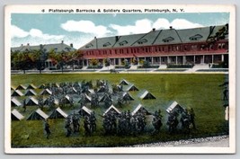 Plattsburgh Barracks &amp; Soldiers Quarters NY Postcard K21 - $7.95