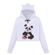 Fashion Women Hoodies Sweatshirts  Cute  Printed Harajuku Kawaii Long Sleeve Cro - £56.66 GBP