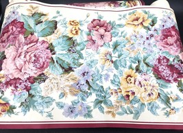 4 Rolls JC Penney Wallpaper Border English Rose/Rose  Shimmery Floral Bu... - $23.99