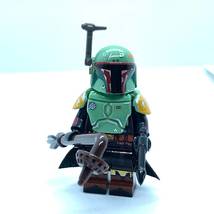 Star Wars The Book of Boba Fett Armor with Gaffi Stick Minifigure Bricks Toys - £2.78 GBP