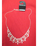 Catherines elegant rhinestone necklace   11&quot; long - $11.61 CAD