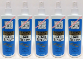 ( LOT 5 ) P.Silk.Salon Soft Hold Hair Spray Argan &amp; Coconut Oils 12 Oz Each - £27.35 GBP