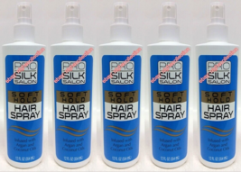 ( LOT 5 ) P.Silk.Salon Soft Hold Hair Spray Argan &amp; Coconut Oils 12 Oz Each - $34.64