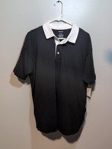 ABOUND By Nordstrom Men&#39;s Polo Golf Shirt Large Black Collared New Tag - $17.82