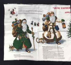 Cranston Print Works VIP No-Sew Fabric Applique Father Christmas Joan Messmore - £10.45 GBP