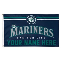 Seattle Mariners 90cmx150cm/3x5FT One-Sided Deluxe Personalized Flag - £15.77 GBP