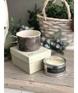 East of India Handled Candle Holder-Black Wash - $733.51 MXN