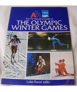 1980 TV Viewers Guide to XIII Olympic Winter Games Lake Placid American Airlines - $15.83