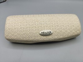 HELIUM Paris EyeGlass Case Ivory Ornate Excellent Condition - $10.86