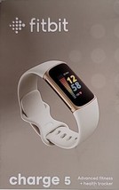Fitbit Charge 5 Activity Tracker - Lunar White/Soft Gold Stainless Steel - $94.04