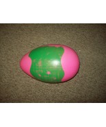 BLOW MOLD EGG EASTER YARD DECORATION PINK GREEN PAINT WEAR 15&quot; NO MARKINGS - $15.00