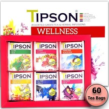 TIPSON ASSORTED GREEN TEA &amp; HERBAL INFUSIONS WELLNESS - $29.69