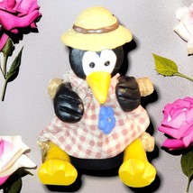 Russ Berrie Co. Crow Bird 13900 Shelf Sitter 3&quot; Mini’s Kin Jointed Woode... - $6.29