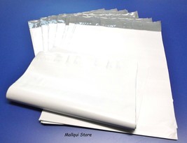 100 White 4 x 6 Plastic Poly mailer Bags shipping envelopes mailing bags - £9.31 GBP