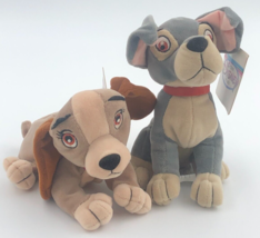 Disney Store Lady and the Tramp Lady Dog And The Tramp Bean Bag 8&quot; Plush... - £11.34 GBP