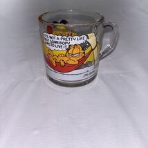 Vintage 1978 Garfield Glass Mugs from McDonalds "I'm Easy To Get Along W... - $15.84