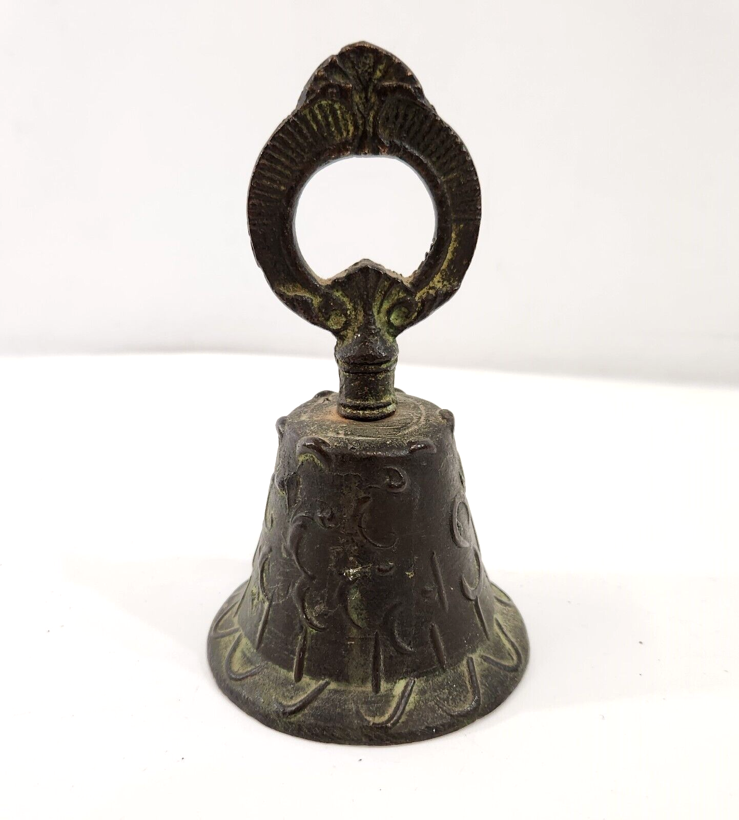 Antique Mexican Metal Brass Bronze Bell Spanish Colonial Church - Bells