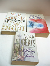 Nora Roberts 3 books Carnal Innocence HC The Gift, Reflections &amp; dreams ... - £8.63 GBP