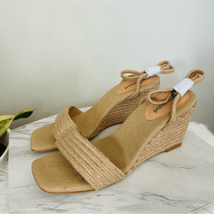 Jeffery Campbell Women&#39;s Sailboat Wedge Jute Sandals, Tan, Size 8.5 NWOT - £66.88 GBP