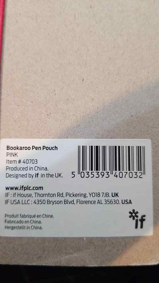 Bookaroo Pen Pouch - Pink (LOC BK-4) Item image 3