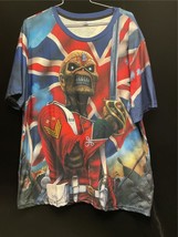 Tour Shirt Iron Maiden The Trooper Salute All Over Print Shirt XLARGE - $25.00