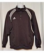 Adidas Black 1/4 Zipper Pullover Jacket XL - £22.24 GBP