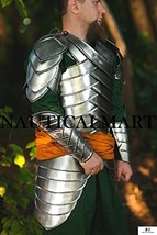 NauticalMart Halloween Larp Steel Armor Elves Full Set Pauldrons, Bracers - £538.70 GBP