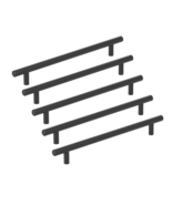 Amerock 5-1/16&quot; Cabinet Pull Drawer Handle Matte Black BP37242MB Pack of 5 - $43.39 CAD