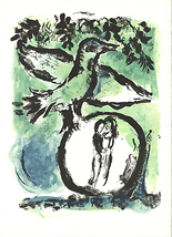 Marc Chagall Green Bird, 1962 - £712.22 GBP