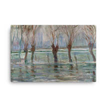 Claude Monet Flood of the Seine at Vetheuil, 1881.jpeg Canvas Print - $99.00+
