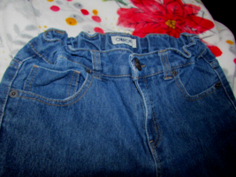 CHEROKEE girls BLUE JEANS zip/button 5 pockets belt loops 10P (J) - $8.91