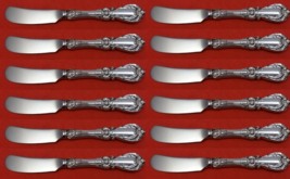 Burgundy by Reed and Barton Sterling Silver Butter Spreaders HH paddle Set 12pcs - £279.67 GBP