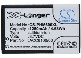 Cameron Sino 1250mAh Li-ion High-Capacity Replacement Batteries for Phil... - $20.33