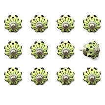 1.5&quot; X 1.5&quot; X 1.5&quot; Yellow Green And Silver  Knobs 12 Pack - £80.66 GBP