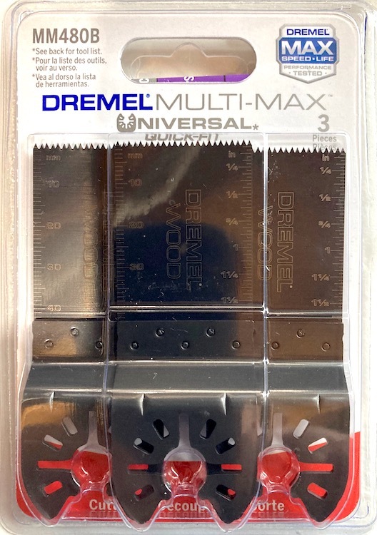 Dremel Multi-Max Universal High Carbon Steel Wood Flush Cut Blades MM480B - 3 pk - $24.95