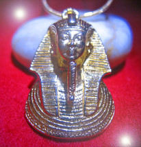 Haunted golden king amulet necklace thumb200
