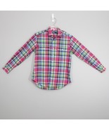 Polo Ralph Lauren Men&#39;s Button Front Shirt Long Sleeve Pink Green Plaid ... - £13.67 GBP