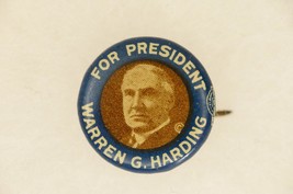 Vintage Political Pinback Button Warren Harding Presidential Campaign 16MM - $19.79