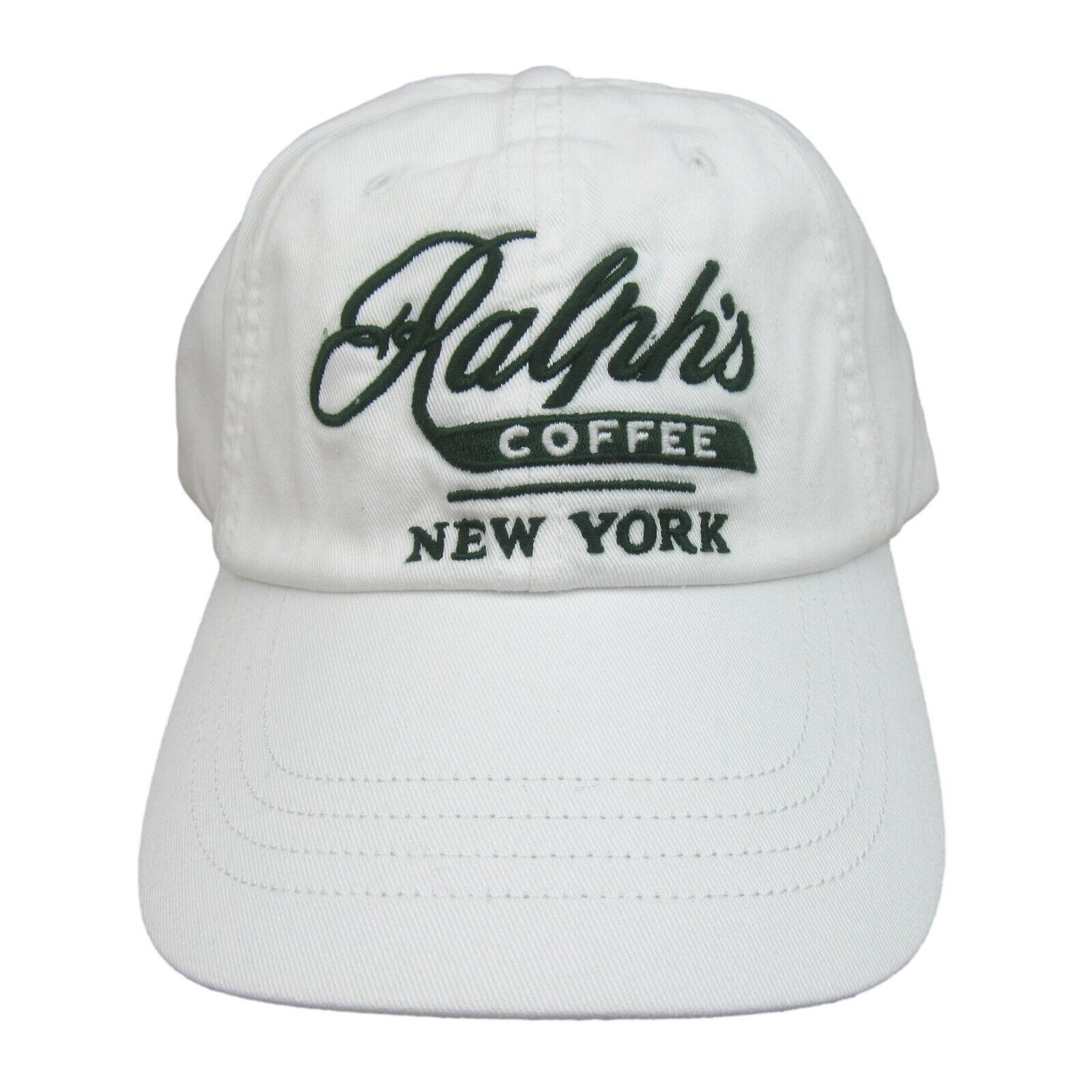 Polo Ralph Lauren Ralph's Coffee New York NYC Baseball Hat Cap White NEW - £44.09 GBP