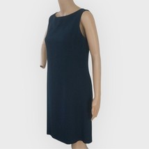 Petite Sophisticate Navy Blue Sleeveless Dress 8 6 P - $19.00