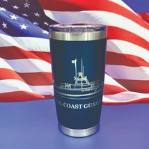 Coast Guard Engraved Tumbler Cup Water Bottle Military Mug Coffee Thermo... - £18.79 GBP