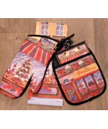 J. Brinley La Patisserie Deli Christmas Oven Mitt Trivet Wine Bag 4 Pc S... - £17.97 GBP