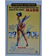 MASH CAST SIGNED Photo x2 - M*A*S*H*  Elliot Gould &amp; Sally Kellerman  11... - £259.93 GBP