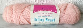 Vintage JC Penney 100% Virgin Wool 4 Ply Worsted Yarn - 1 Skein Color Pink 22994 - £7.43 GBP