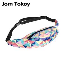 New 3D Colorful Waist Pack For Men Fanny Pack Style Bum Bag Color Geometry Women - £10.37 GBP