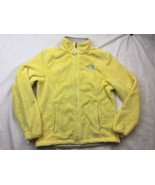 The North Face Women Fleece RARE Yellow Full Zip Jacket S/P FLAW - £18.50 GBP