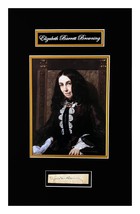 Elizabeth Barrett Browning Original Signature Cut Museum Framed Ready to Display - £1,184.77 GBP